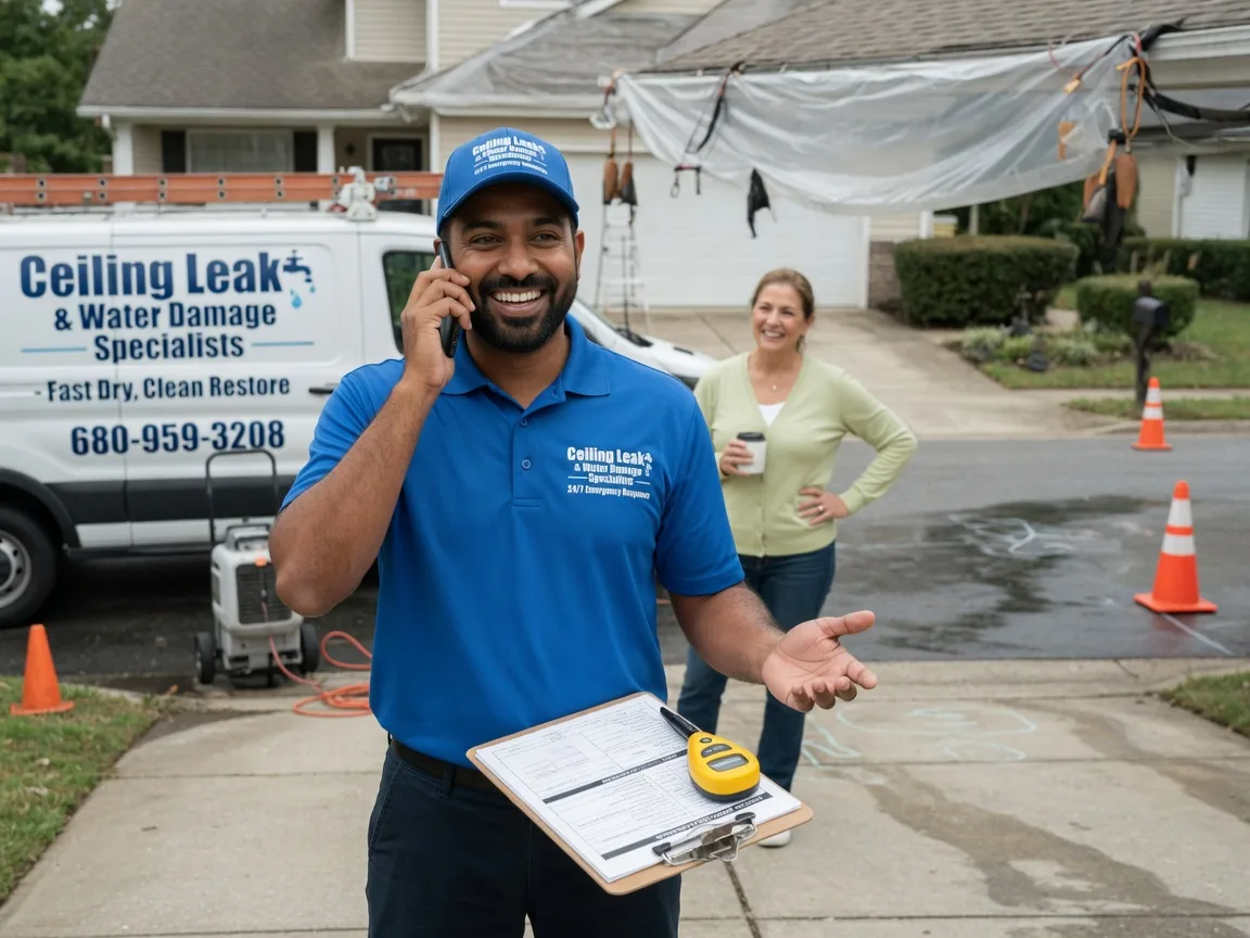 Ceiling Leak Cleanup Arapaho, OK FAQs